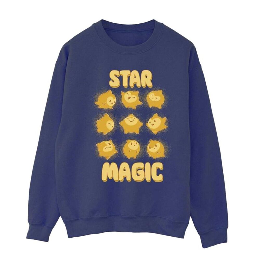 Wish Womens/Ladies Star Magic Tile Sweatshirt / Navy Blue